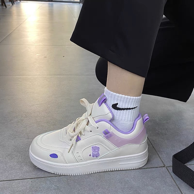 Baskets de printemps pour femmes, chaussures décontractées à lacets, respirantes et confortables, baskets plates élégantes et souples pour la marche, design élégant et souple