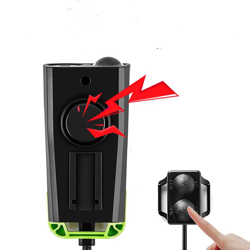 Lumières de vélo LED 4000mAh Ordinateur de vélo avec klaxon Lampe de poche rechargeable USB Compteur de vitesse de vélo étanche Ordinateur de vélo rechargeable USB avec klaxon de vélo puissant Compteur kilométrique de vélo étanche