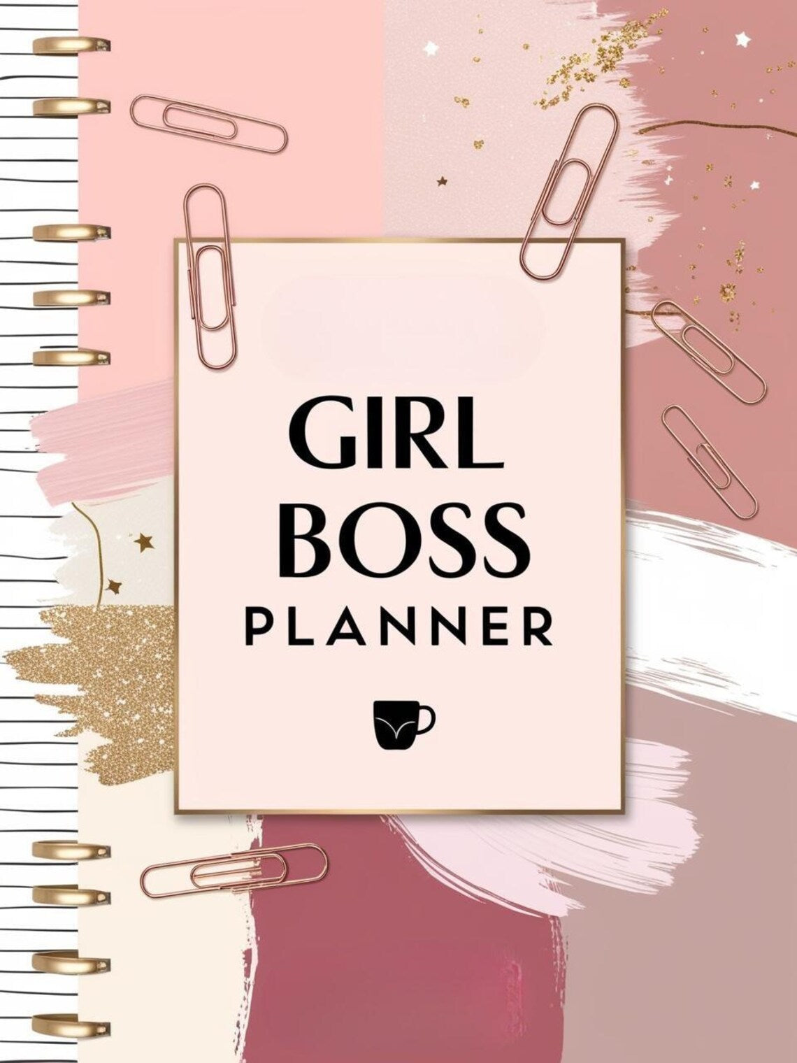 Girl Boss Planner | 60+ Pages Printable & Editable in Canva