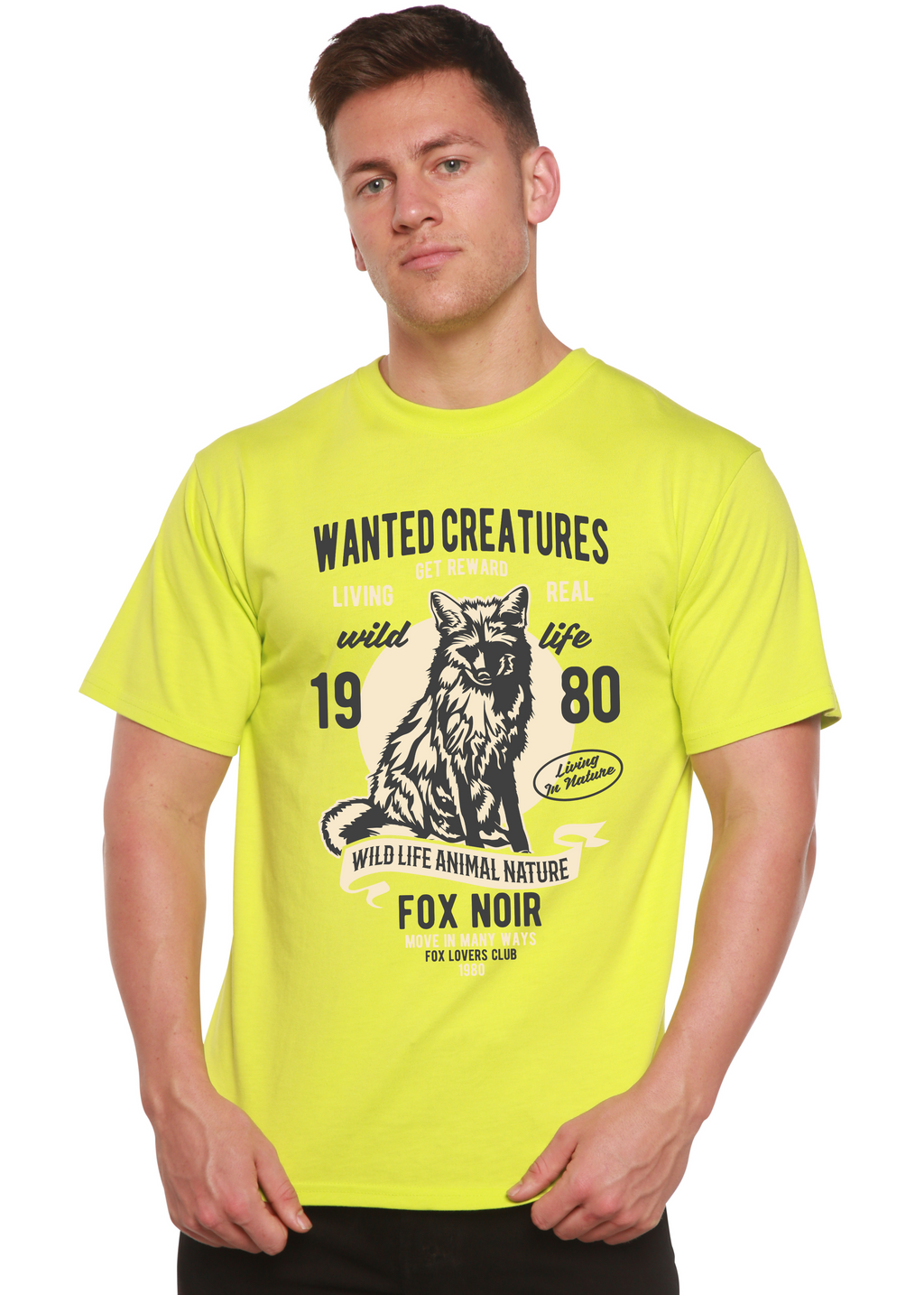 Wanted Creature Spun Bamboo® T-shirt graphique à manches courtes en viscose de bambou/coton biologique pour homme