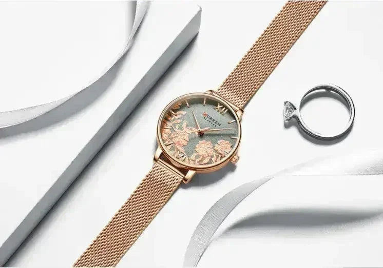 Montre FUCHSIA pour femme (Modèle 551225) – Montre Élégance Romantique