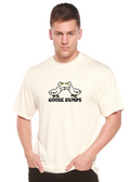 T-shirt à manches courtes en viscose de bambou et coton biologique avec motifs pour homme Goose Bumps