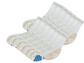 Chaussettes hautes performances en bambou-viscose, unisexe, couleur blanche – lot de 12