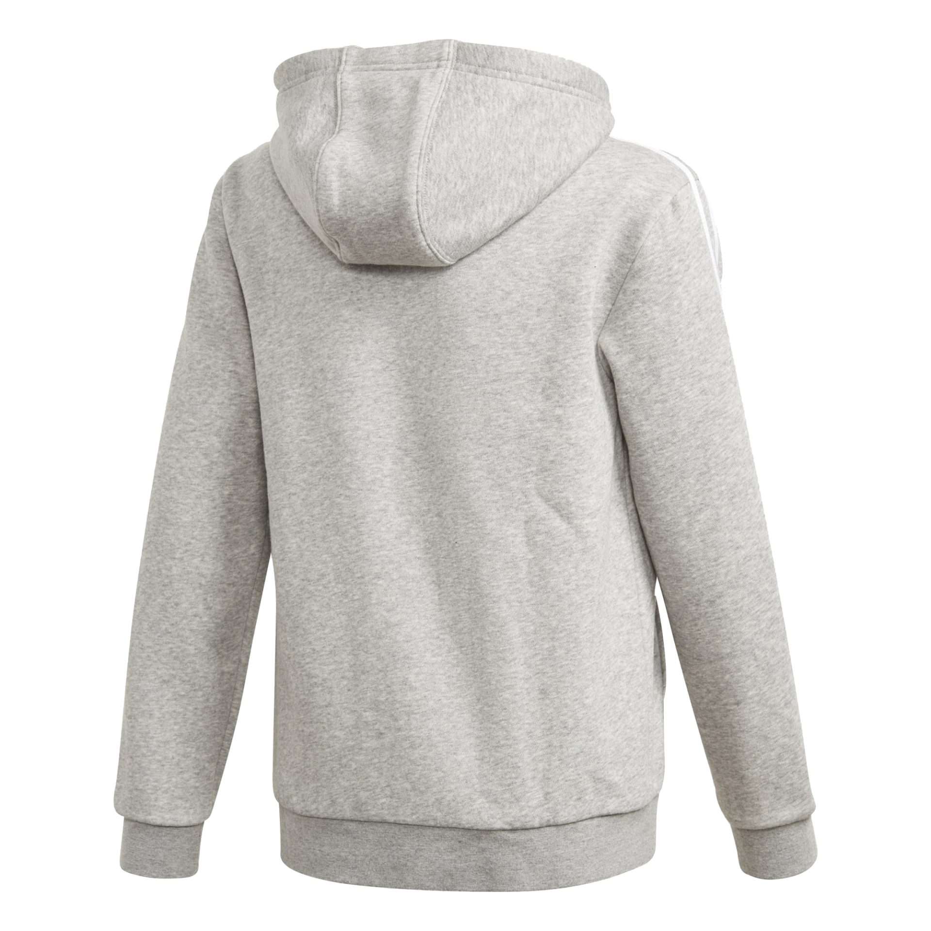 adidas Originals - Sweat à capuche zippé trèfle pour jeune garçon - GRIS MOYEN / BLANC CHINÉ