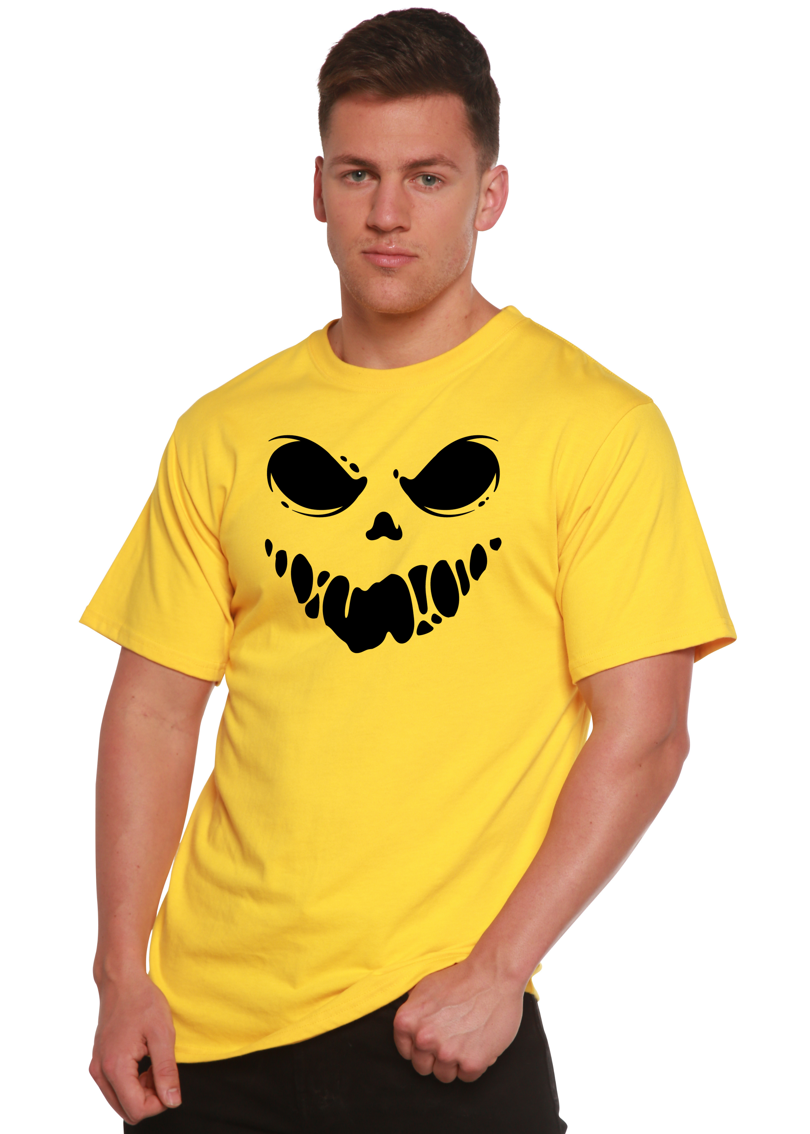 T-shirt graphique à manches courtes Halloween Boo pour homme en bambou viscose/coton biologique
