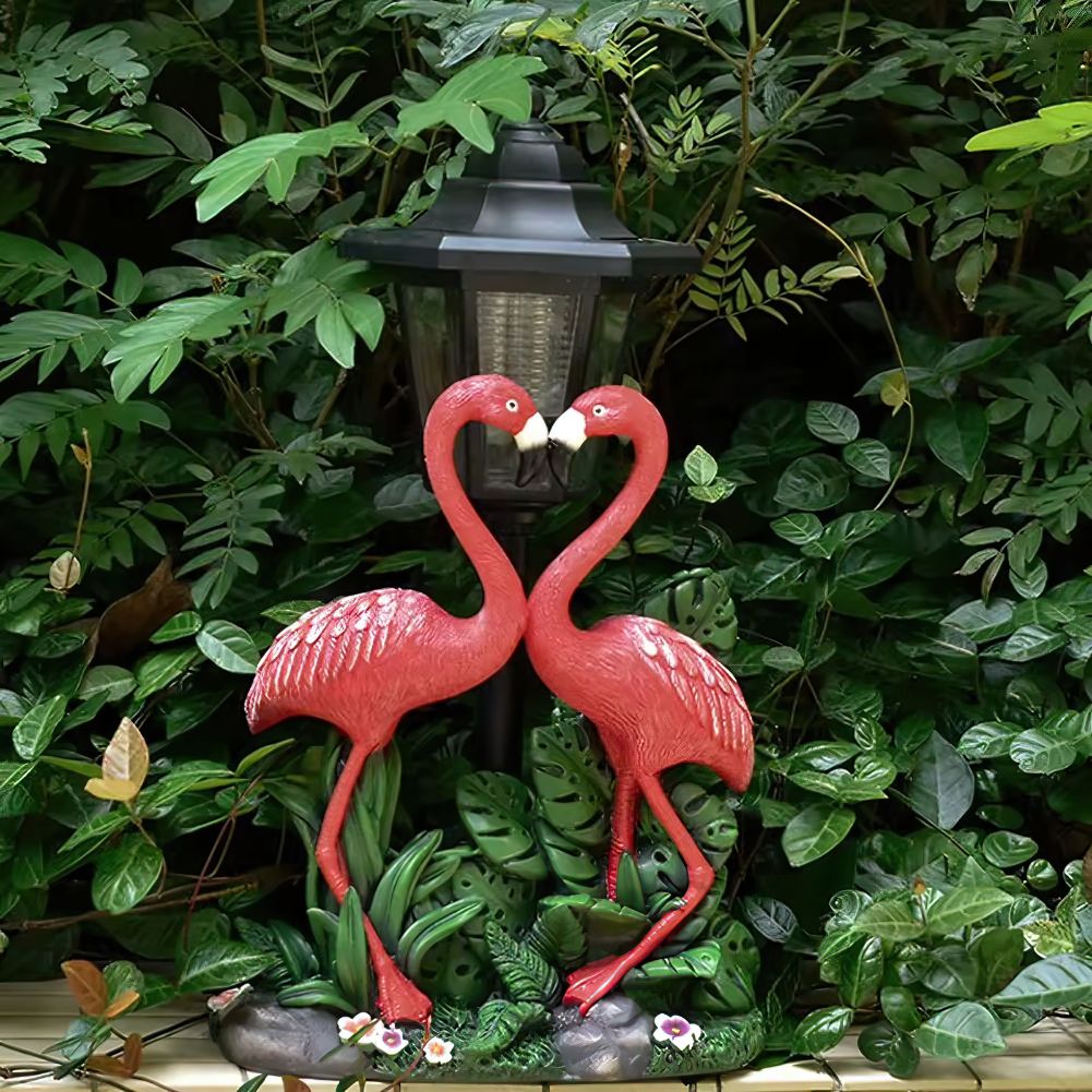 Lumière de jardin Flamant rose