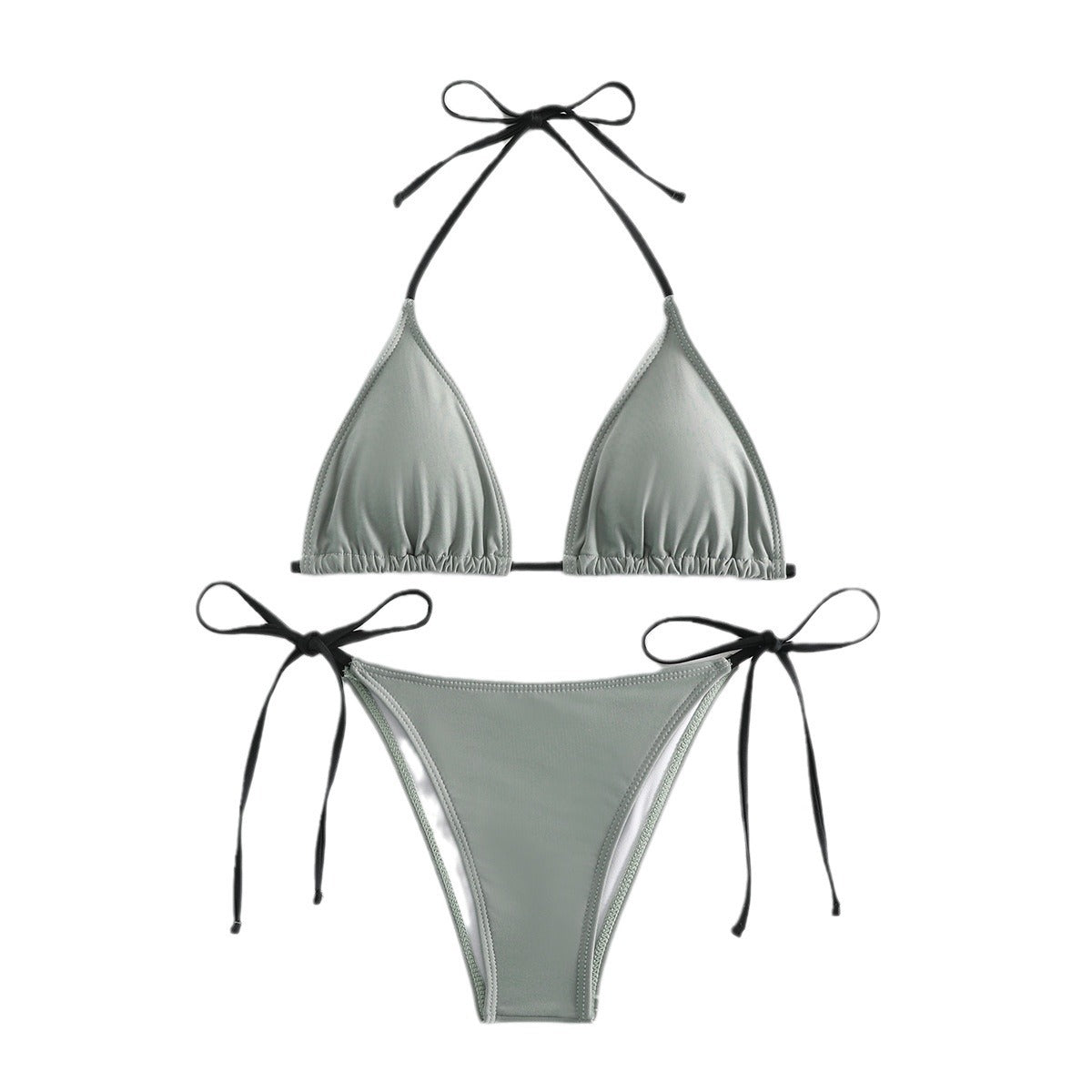 Maillots de bain femme Bandage Femme Triangle Maillots de bain 2 pièces Bikini Nœud Maillot de bain Ensembles de bikini Maillots de bain Bikinis Maillot de bain Push Up Maillot de bain Vêtements de plage d'été