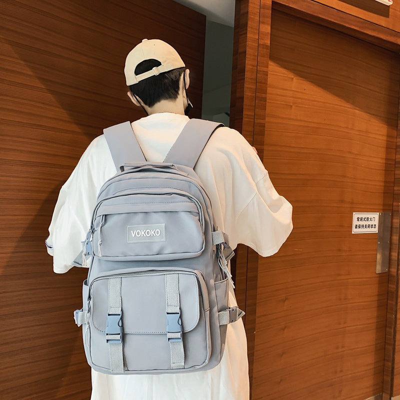 Sac à dos de campus grande capacité, à la mode pour hommes, nouveau sac à dos mini toile tendance pour femmes et filles, sac à bandoulière antivol et cartable pour adolescentes