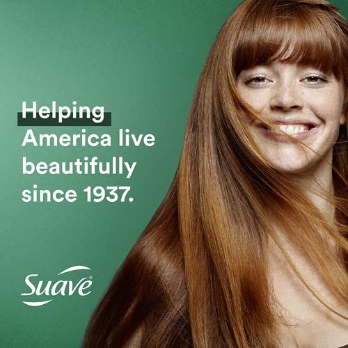 Shampooing Invigorant Professionnel Suave Pour Cheveux Secs Et Abîmés Romarin Et Menthe Sans Parabène Ni Colorant Cheveux 828 ml