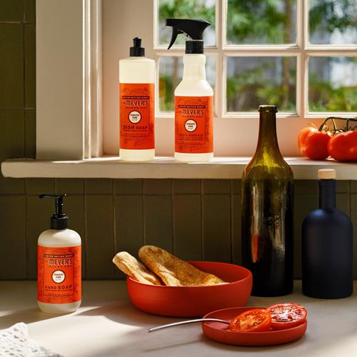 Mrs. Meyers Clean Day Savon Liquide pour les Mains, Parfum Feuille de Tomate, Bouteille de 370 ml