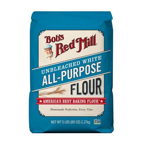 Farine tout usage non blanchie Bobs Red Mill, 5 lb (Paquet de 1) - Biologique, Végétalien, Casher