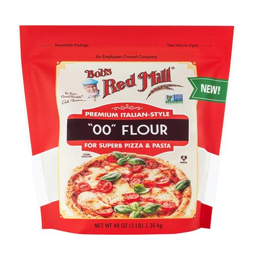 Farine 00 de Bob's Red Mill style italien de qualité supérieure, 1,36 kg (paquet de 1) – Sans OGM, végétalienne, casher