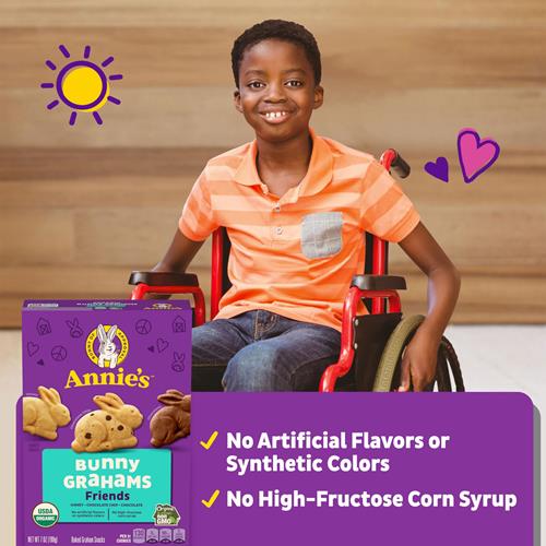 Biscuits Graham Bio Annies Friends, Pépites de Chocolat, Chocolat et Miel, 7 oz