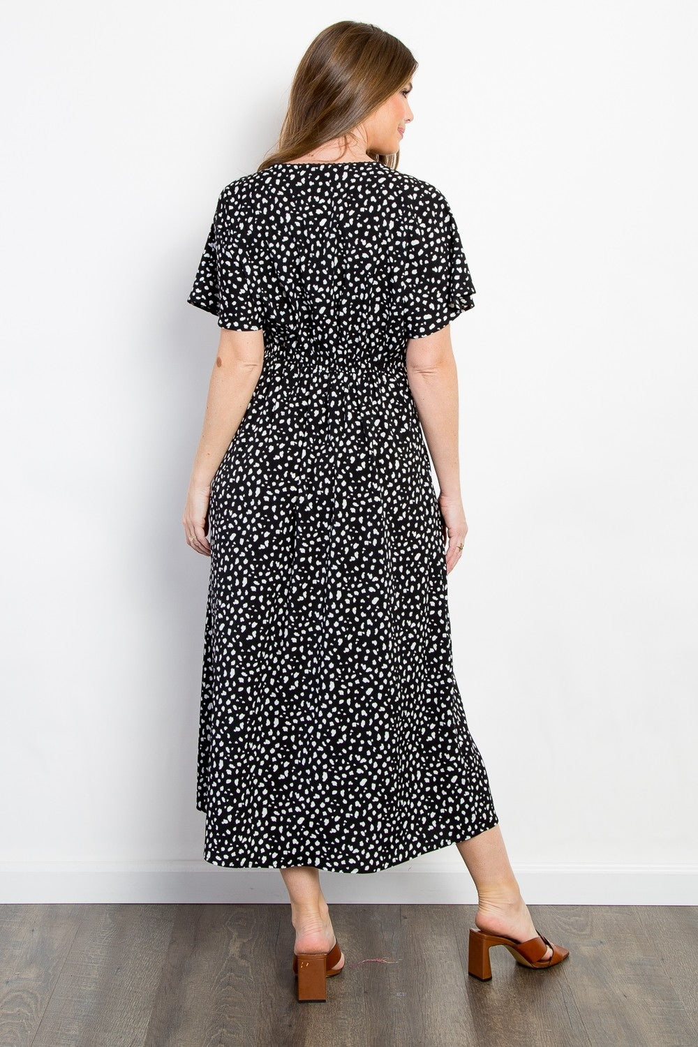 Robe longue imprimée à taille smockée – Robe à taille smockée, Robe smockée imprimée, Robe smockée florale, Robe smockée décontractée, Robe d'été chic, Robe smockée confortable, Robe jour et nuit