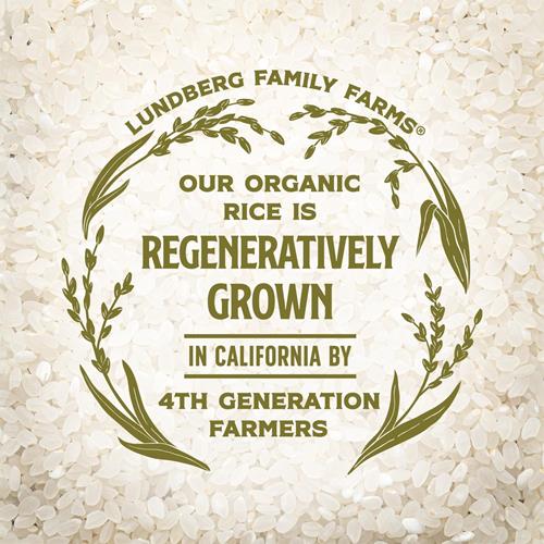 Riz à Sushi Biologique Lundberg, Grains Courts Collants de Type Japonais Cultivés en Californie, 64 oz