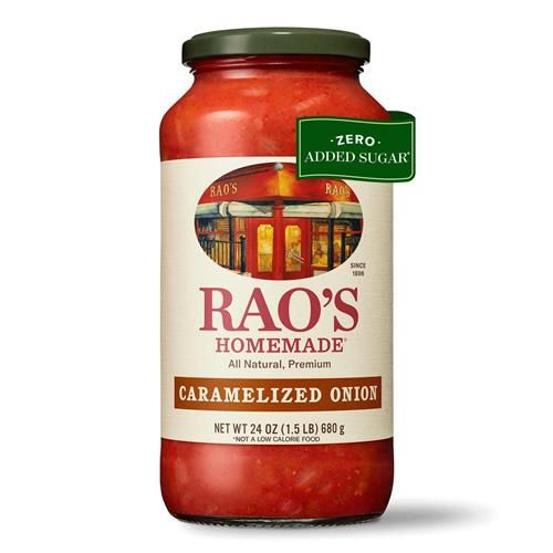 Raos Homemade Caramelized Onion Sauce, 24 Oz, Caramelized Onion And Tomato, All Purpose, Keto Friendly Pasta Sauce, Premium Quality Tomatoes From Italy
