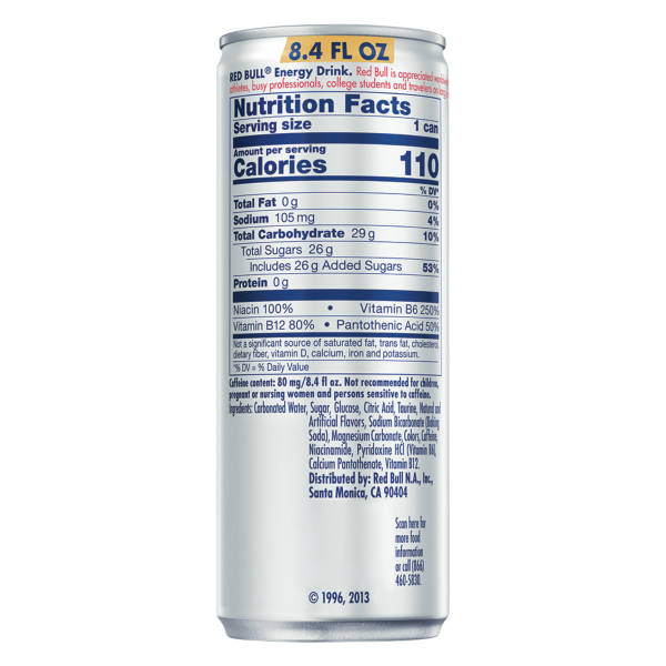 Boisson Énergisante Red Bull, 250 ml