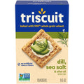 Triscuit craquelins de blé entier à l'aneth, au sel de mer et à l'huile d'olive, collations pour le déjeuner, craquelins, 240 g
