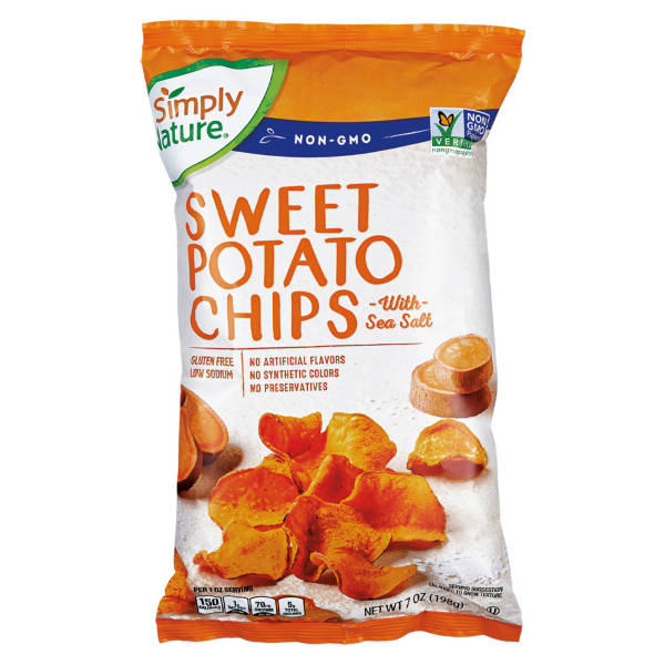 Simply Nature Croustilles de patates douces, 198 g