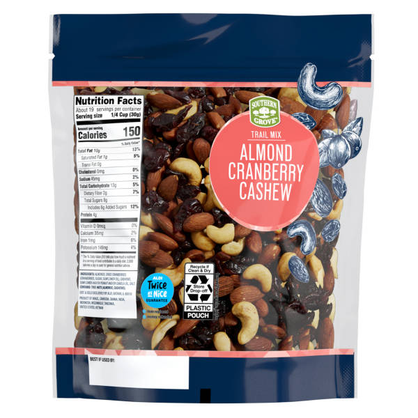 Mélange montagnard amandes, canneberges et noix de cajou Southern Grove, 20 oz