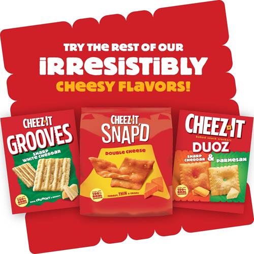 Cheez-It Cheese Crackers, Baked Snack Crackers, Office And Kids Snacks, White Cheddar, 7Oz Box (1 Box)
