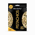 Wonderful Pistaches en Coque, Noix Légèrement Salées, Sachet Refermable de 453 g, Snacks Protéinés, Sans Gluten, Aliment Sain, Snacks de Bureau