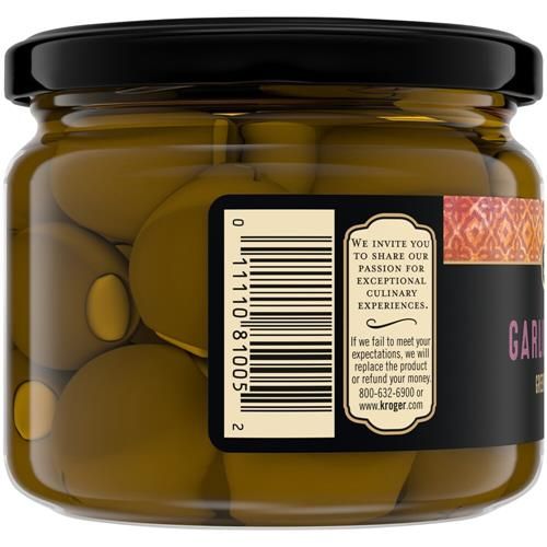 Olives vertes farcies à l'ail Sélection privée 6,3 oz