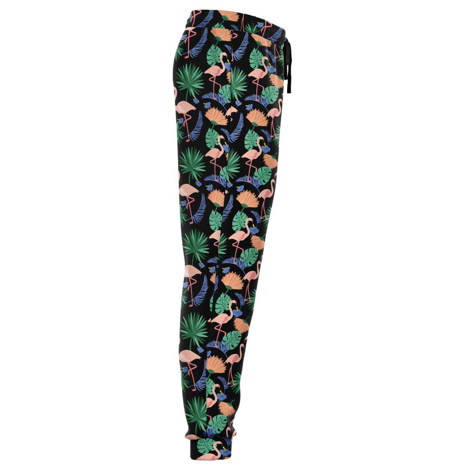 Joggers fleuris exotiques Flamant rose