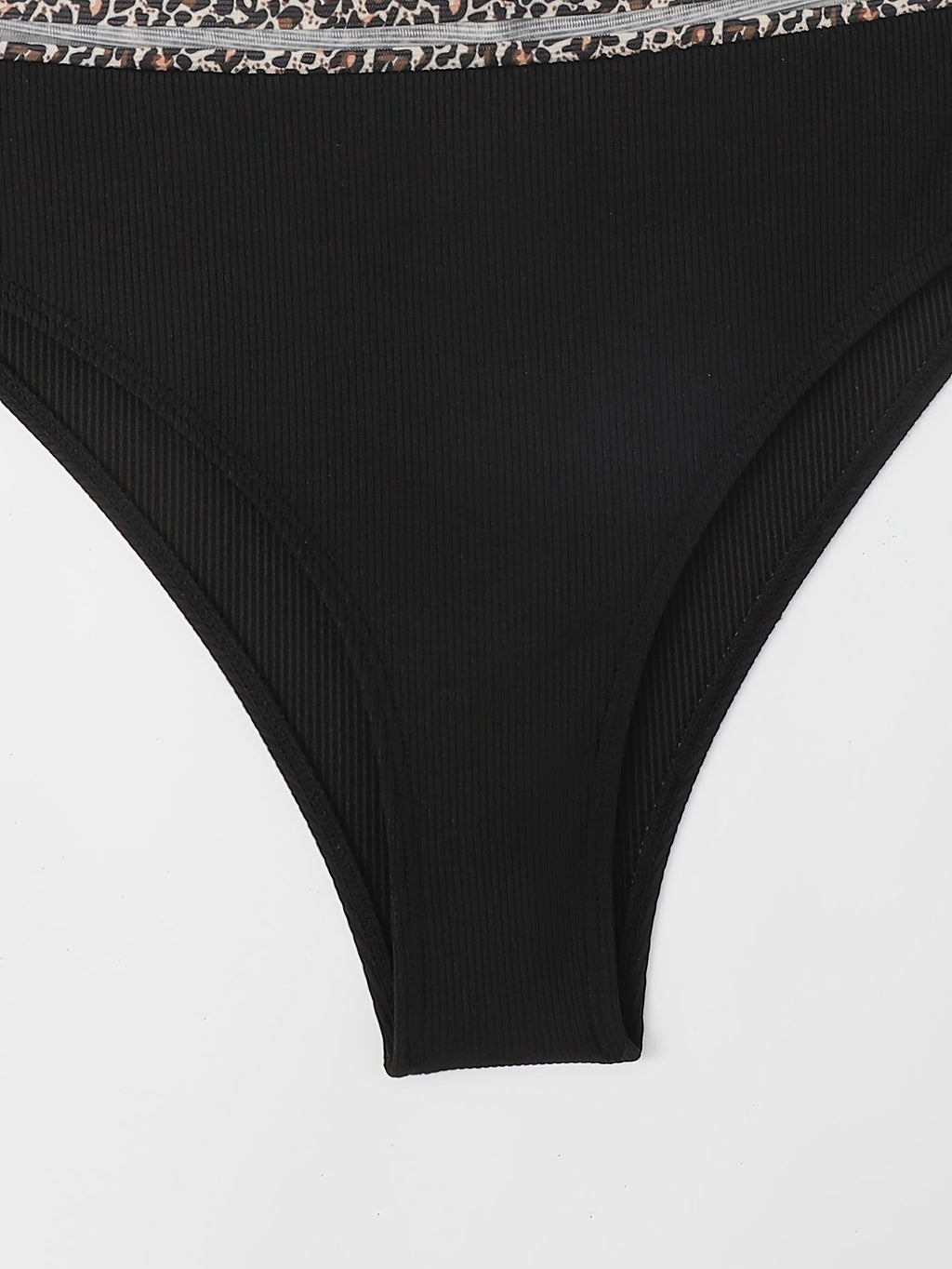 Maillot de Bain Deux Pièces Femme Bikini Taille Haute Bandeau Imprimé Léopard – Ensemble Bikini Super Élastique avec Détails en Maille Séduisants et Coupe Flatteuse – Maillot de Bain Chic Imprimé Animal pour la Plage, la Piscine et les Vacances d'Été