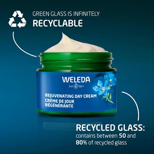Weleda Face Care Rejuvenating Day Cream, 1.3 Fluid Ounces, Plant Rich Moisturizer With Blue Gentian And Edelweiss