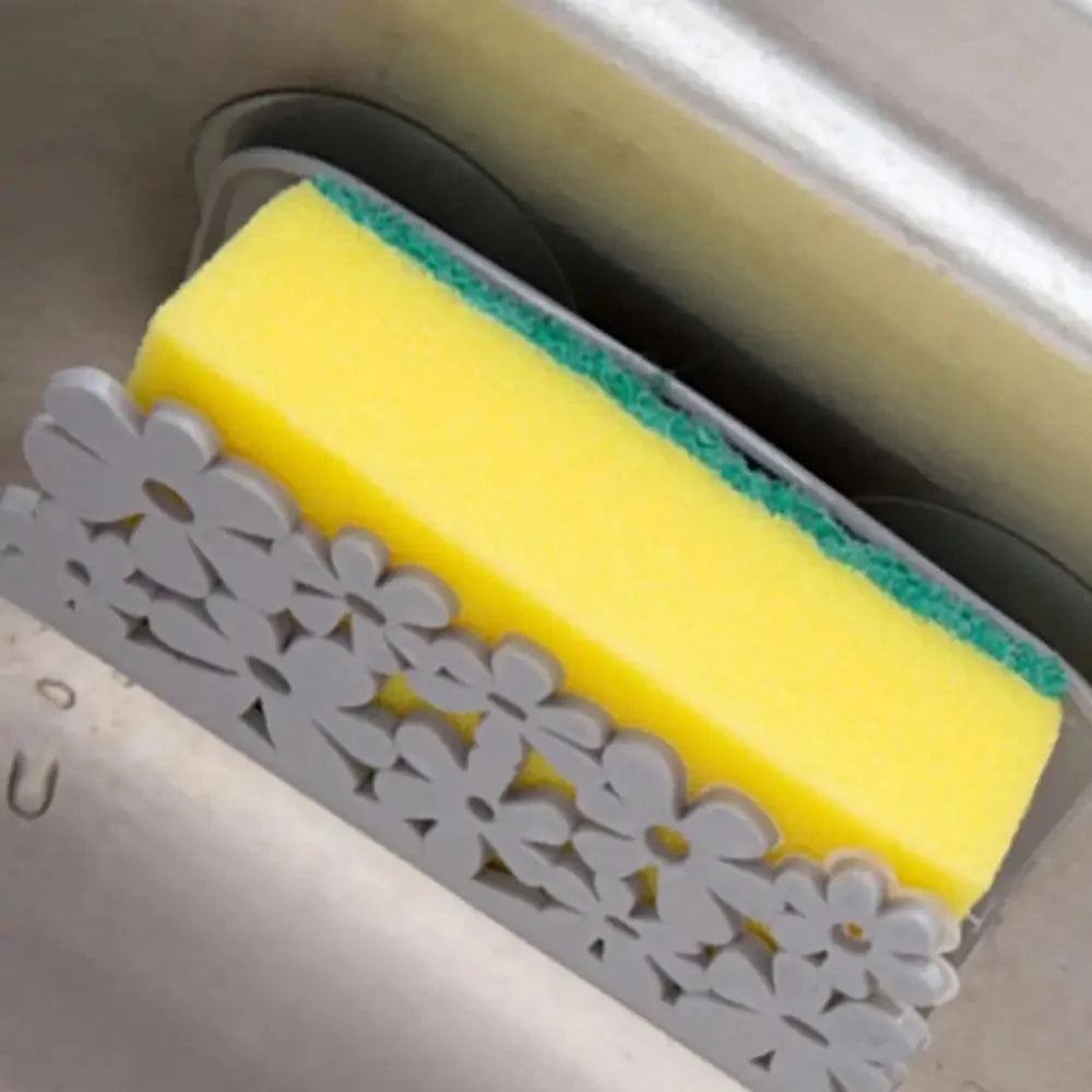 Support de séchage durable pour cuisine et salle de bain, lot de 2, support de rangement à ventouse pour éponges d'évier de toilette, support à ventouse pour torchons, support de rangement pour brosses et savon