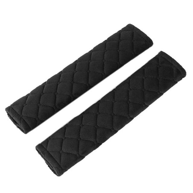 2 protège-ceintures de sécurité moelleux pour l'épaule – Housse de ceinture douce et confortable en velours pour adultes, jeunes, enfants, voiture, camion, SUV, avion, sangles de sac à dos, protège-sangle de ceinture de sécurité pour voiture
