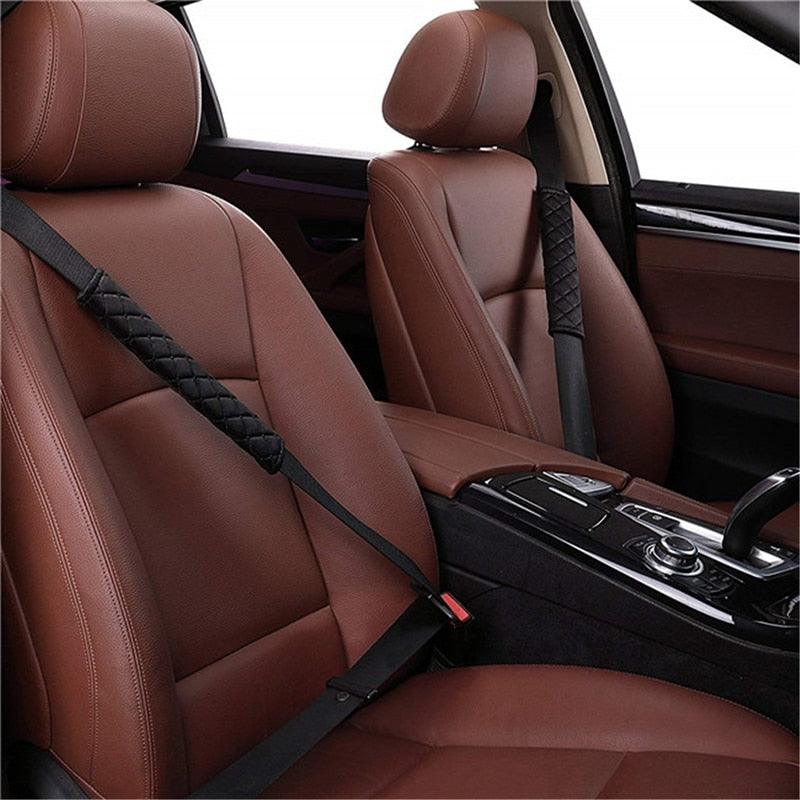 2 protège-ceintures de sécurité moelleux pour l'épaule – Housse de ceinture douce et confortable en velours pour adultes, jeunes, enfants, voiture, camion, SUV, avion, sangles de sac à dos, protège-sangle de ceinture de sécurité pour voiture