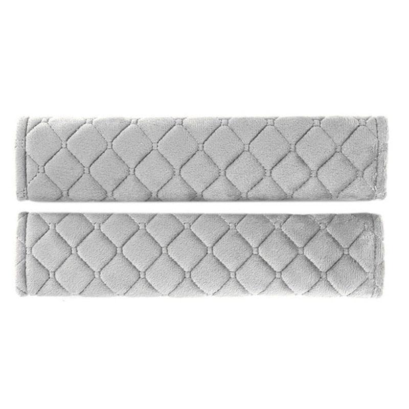 2 protège-ceintures de sécurité moelleux pour l'épaule – Housse de ceinture douce et confortable en velours pour adultes, jeunes, enfants, voiture, camion, SUV, avion, sangles de sac à dos, protège-sangle de ceinture de sécurité pour voiture