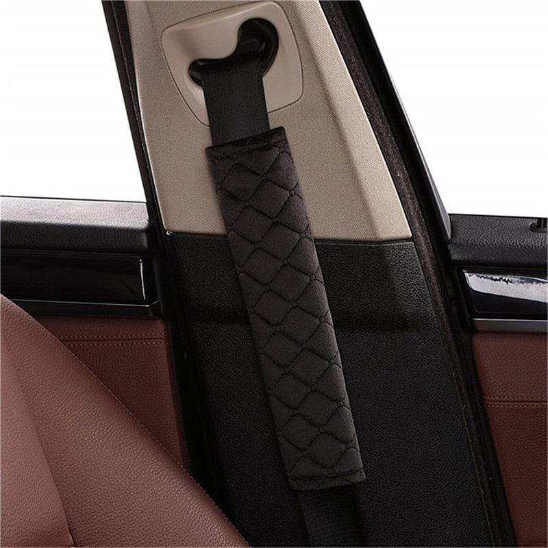 2 protège-ceintures de sécurité moelleux pour l'épaule – Housse de ceinture douce et confortable en velours pour adultes, jeunes, enfants, voiture, camion, SUV, avion, sangles de sac à dos, protège-sangle de ceinture de sécurité pour voiture