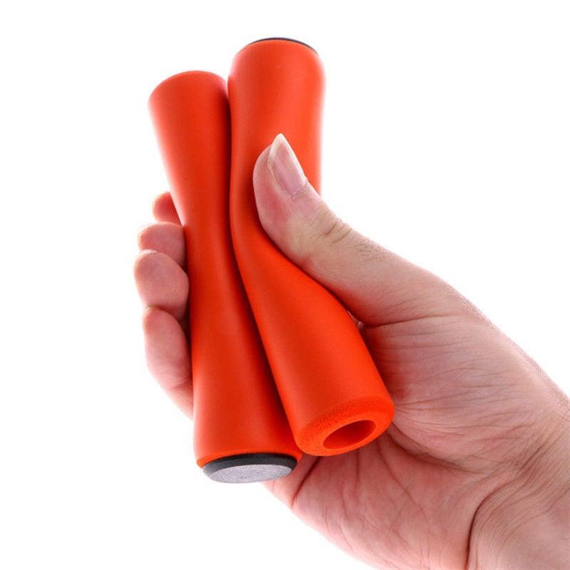 2 poignées de vélo en silicone antidérapantes et absorbant les chocs pour VTT, en gel de silice, super légères, antidérapantes, antichoc, avec blocage, pour cyclisme