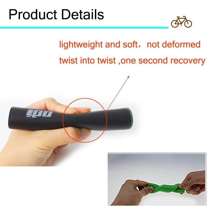 2 poignées de vélo en silicone antidérapantes et absorbant les chocs pour VTT, en gel de silice, super légères, antidérapantes, antichoc, avec blocage, pour cyclisme