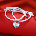 Lot de 2 bracelets magnétiques avec pendentif en forme de cœur pour homme et femme, bracelets assortis « Two Souls One Heart » pour couples, bracelets créatifs aimantés avec pierre de vœux pour amoureux