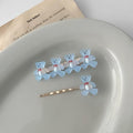 Lot de 2 barrettes à cheveux pour filles, motif ourson, couleur bonbon, accessoires de mode, pinces à cheveux douces, épingles latérales, bandeau, pour femmes