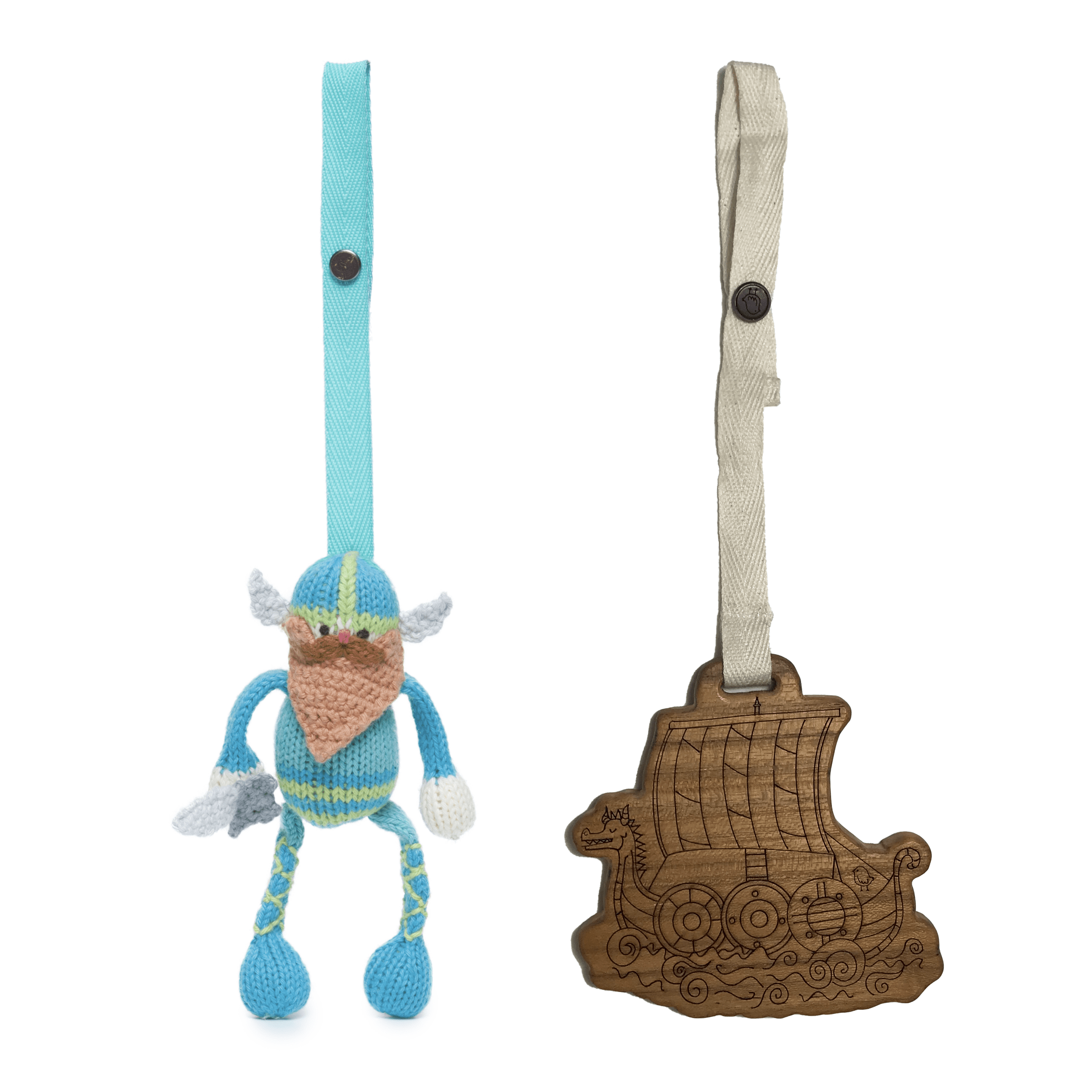 Jouets pour poussette, 2 pièces | Gunnar et Navire