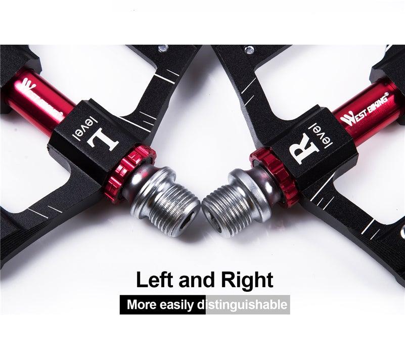 3 roulements Pédales de vélo ultralégères antidérapantes Pédales de route Cyclisme Pédales de vélo à roulement étanche Accessoires Pédales de roulement pour vélo Pédales de vélo légères pour vélos de route