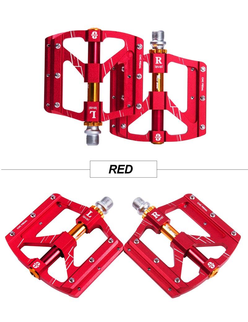 3 roulements Pédales de vélo ultralégères antidérapantes Pédales de route Cyclisme Pédales de vélo à roulement étanche Accessoires Pédales de roulement pour vélo Pédales de vélo légères pour vélos de route