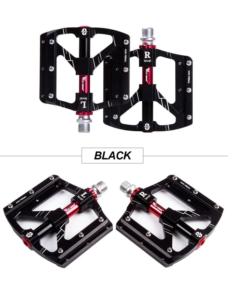 3 roulements Pédales de vélo ultralégères antidérapantes Pédales de route Cyclisme Pédales de vélo à roulement étanche Accessoires Pédales de roulement pour vélo Pédales de vélo légères pour vélos de route