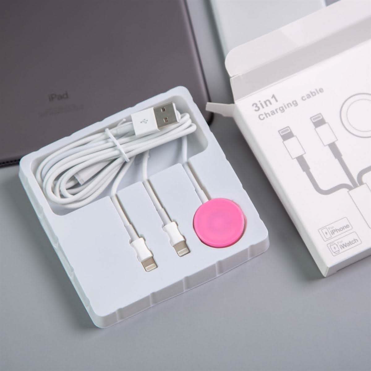 Chargeur 3-en-1 pour iPhone et Apple Watch