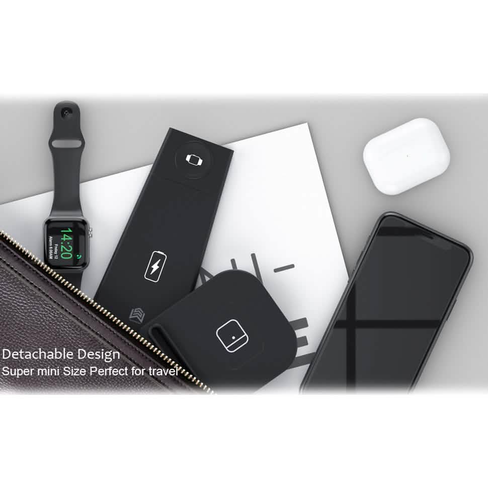 Support de charge rapide sans fil pliable 3-en-1