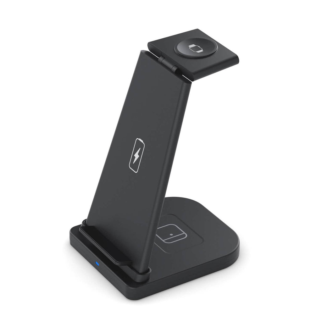 Support de charge rapide sans fil pliable 3-en-1