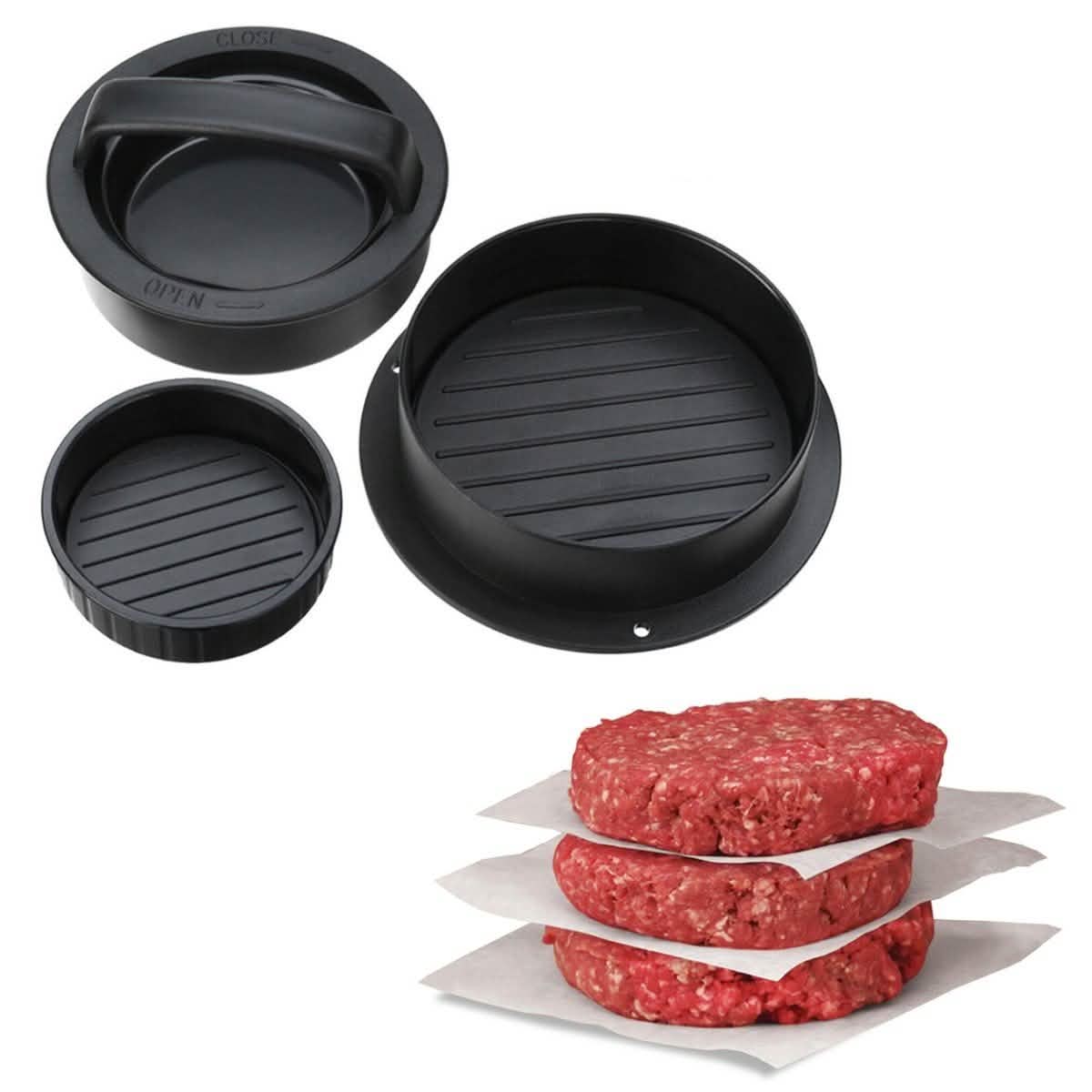 Presse à hamburger et mini-burger 3-en-1