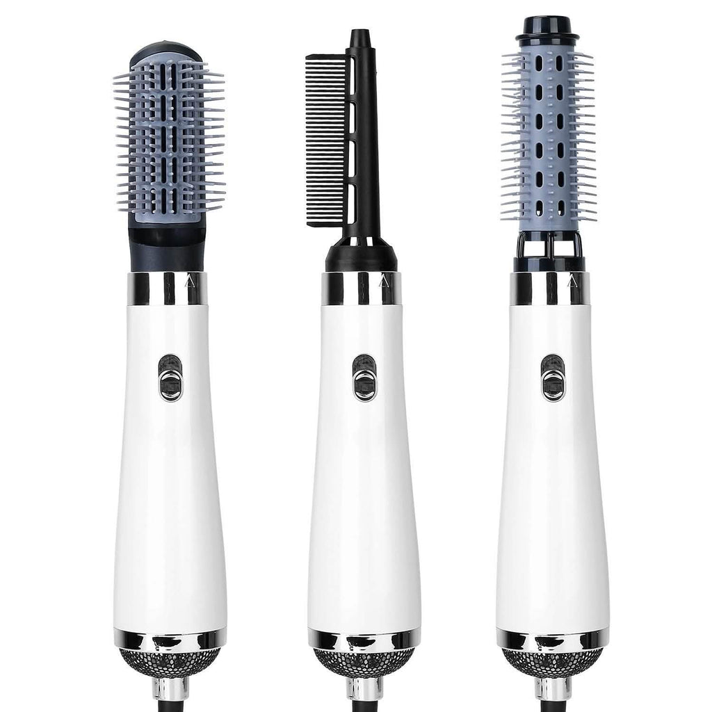 Brosse Soufflante 3-en-1 Sèche-Cheveux et Peigne Coiffant en un Seul Geste