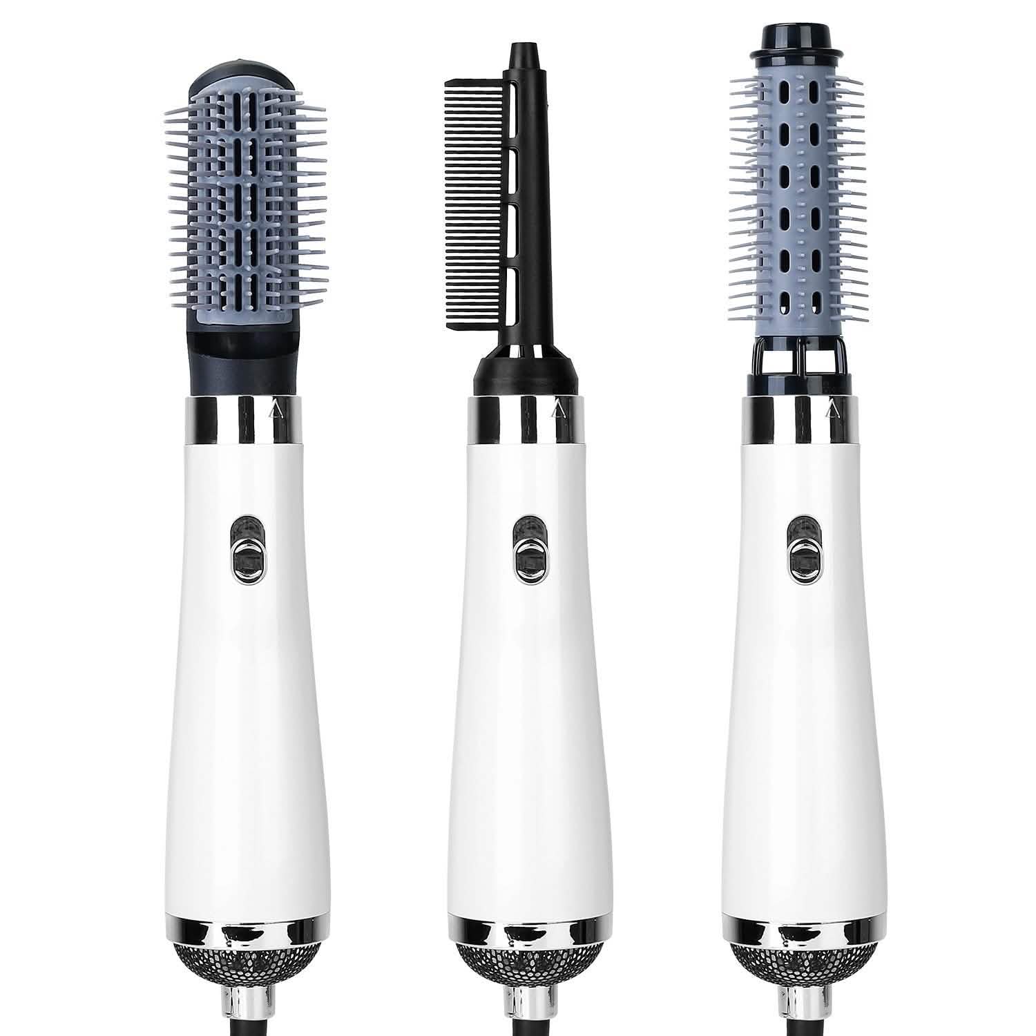 Brosse Soufflante 3-en-1 Sèche-Cheveux et Peigne Coiffant en un Seul Geste