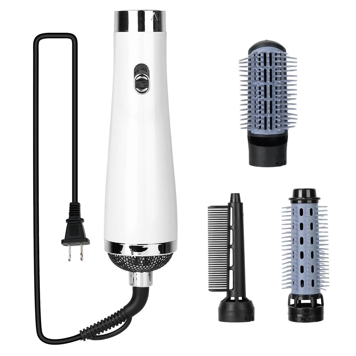 Brosse Soufflante 3-en-1 Sèche-Cheveux et Peigne Coiffant en un Seul Geste